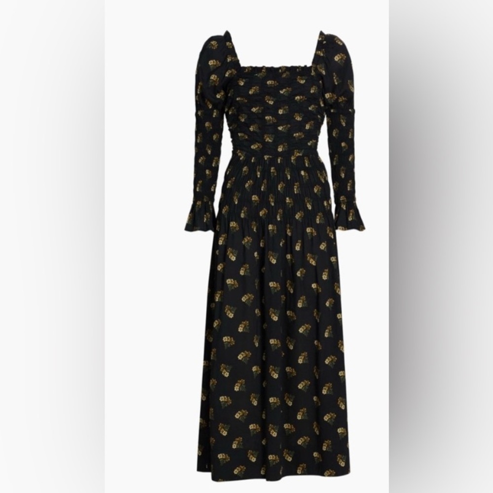 doen Wilmina Floral Smocked Maxi-Dress